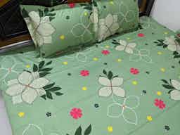 100% cotton bedsheets-Stander Design  (৩ পিসের সেট)