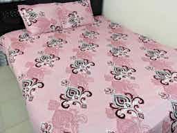 100% Cotton Fabric  Luxury Bedsheet – (E Desing )  (৩ পিসের সেট)