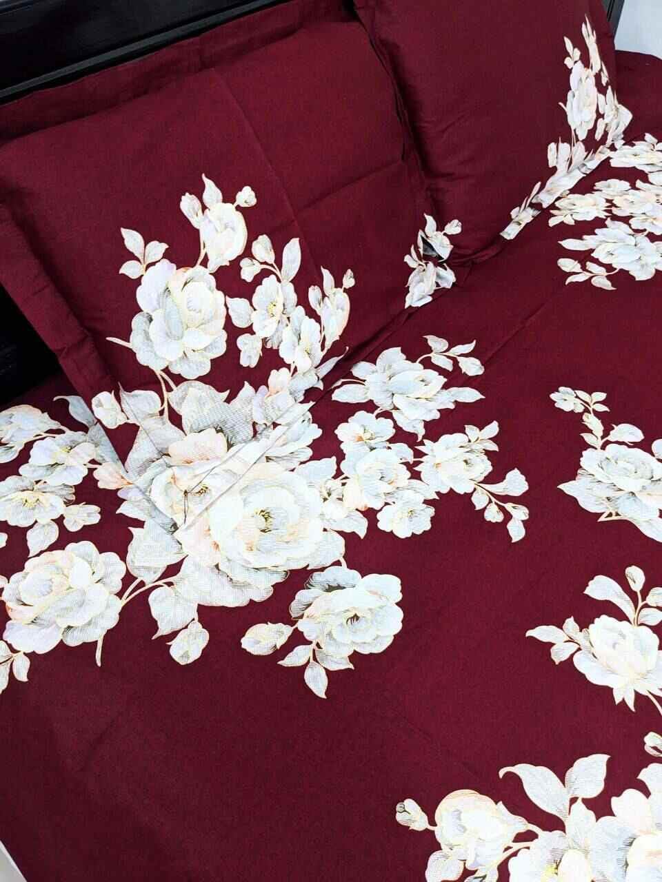 Redcolor bedsheets  (৩ পিসের সেট)